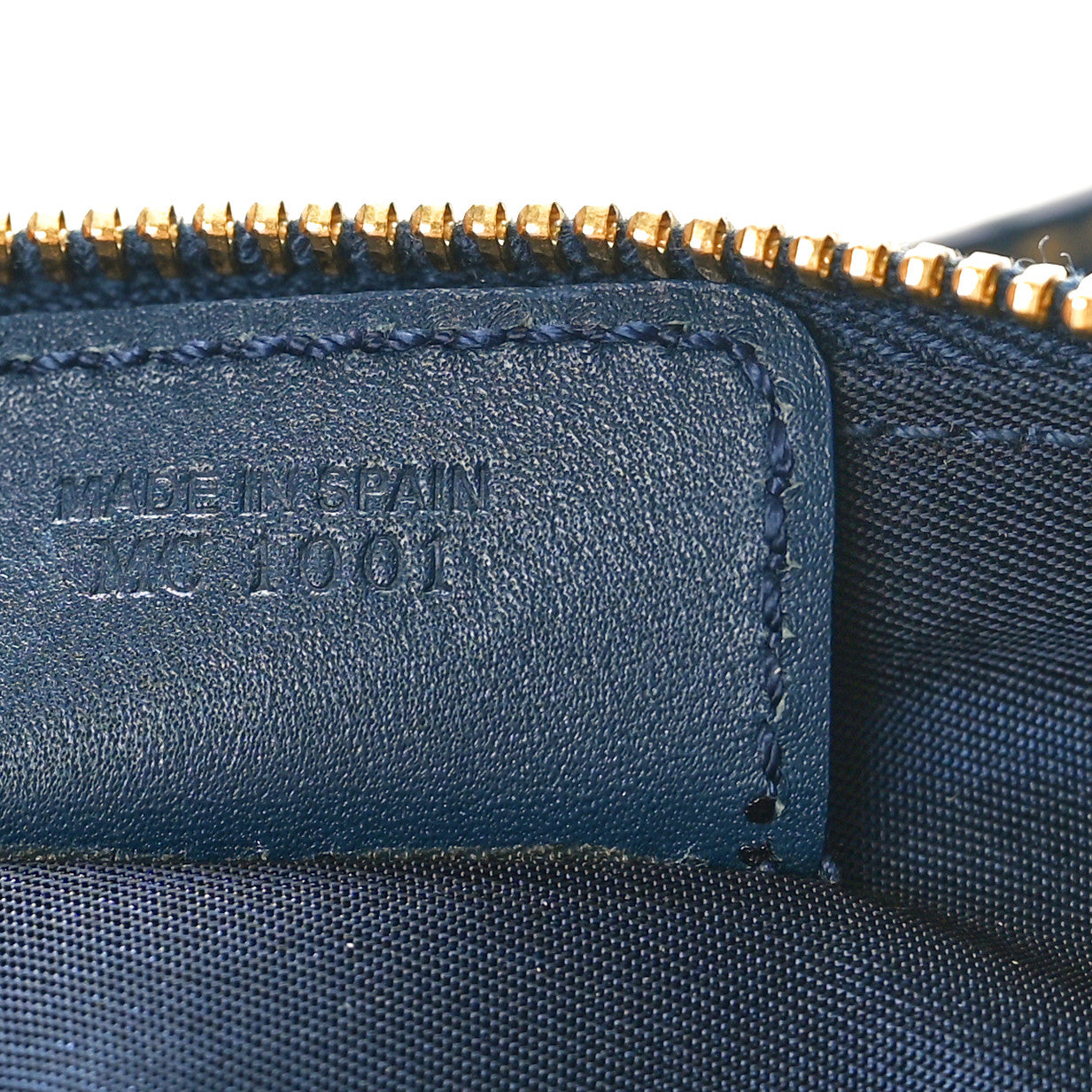 Christian Dior Monogram Mini Saddle Pochette Navy 7 of 9