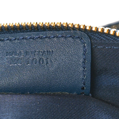 Christian Dior Monogram Mini Saddle Pochette Navy 7 of 9
