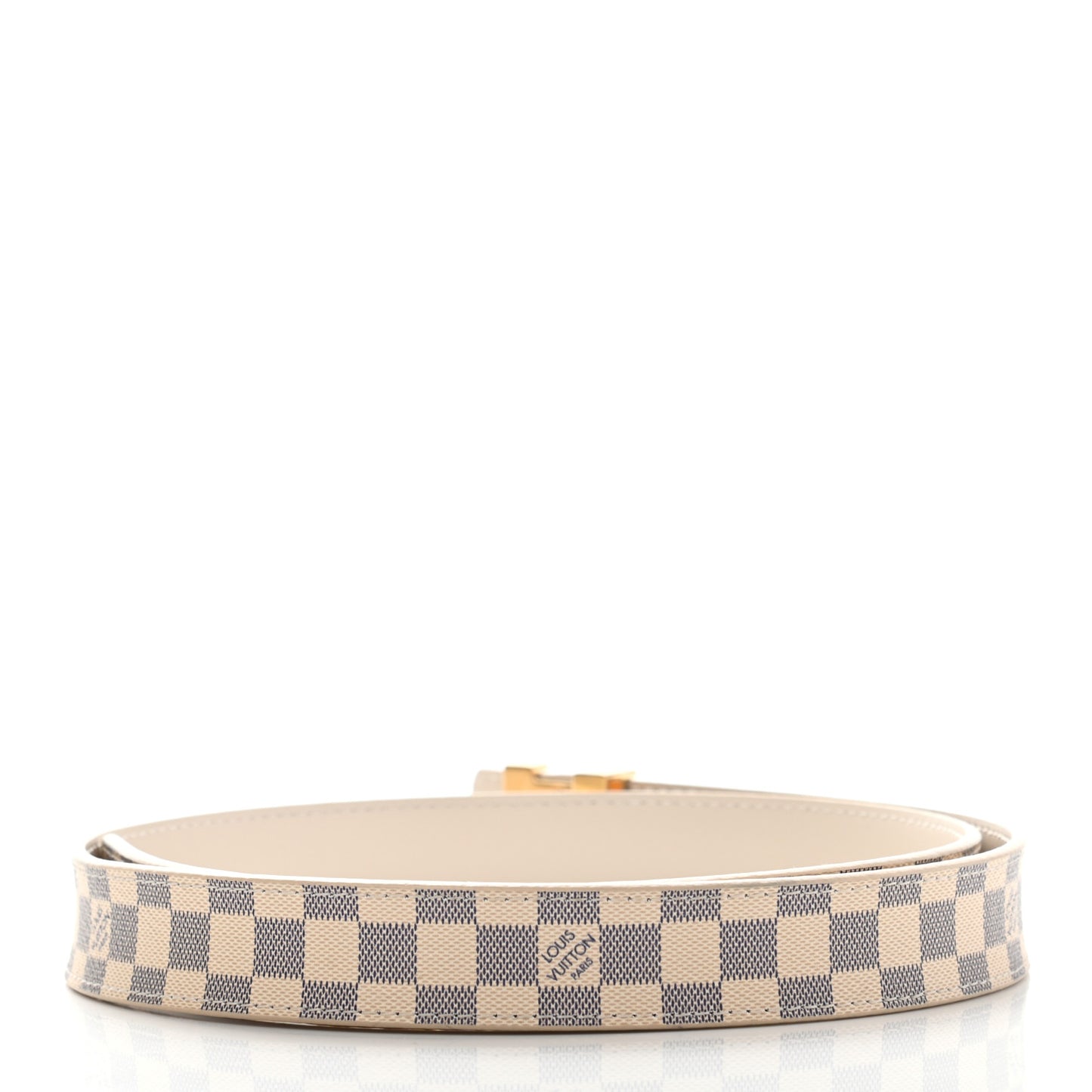 Mini Damier Azur 25mm LV Initiales Belt 80 32