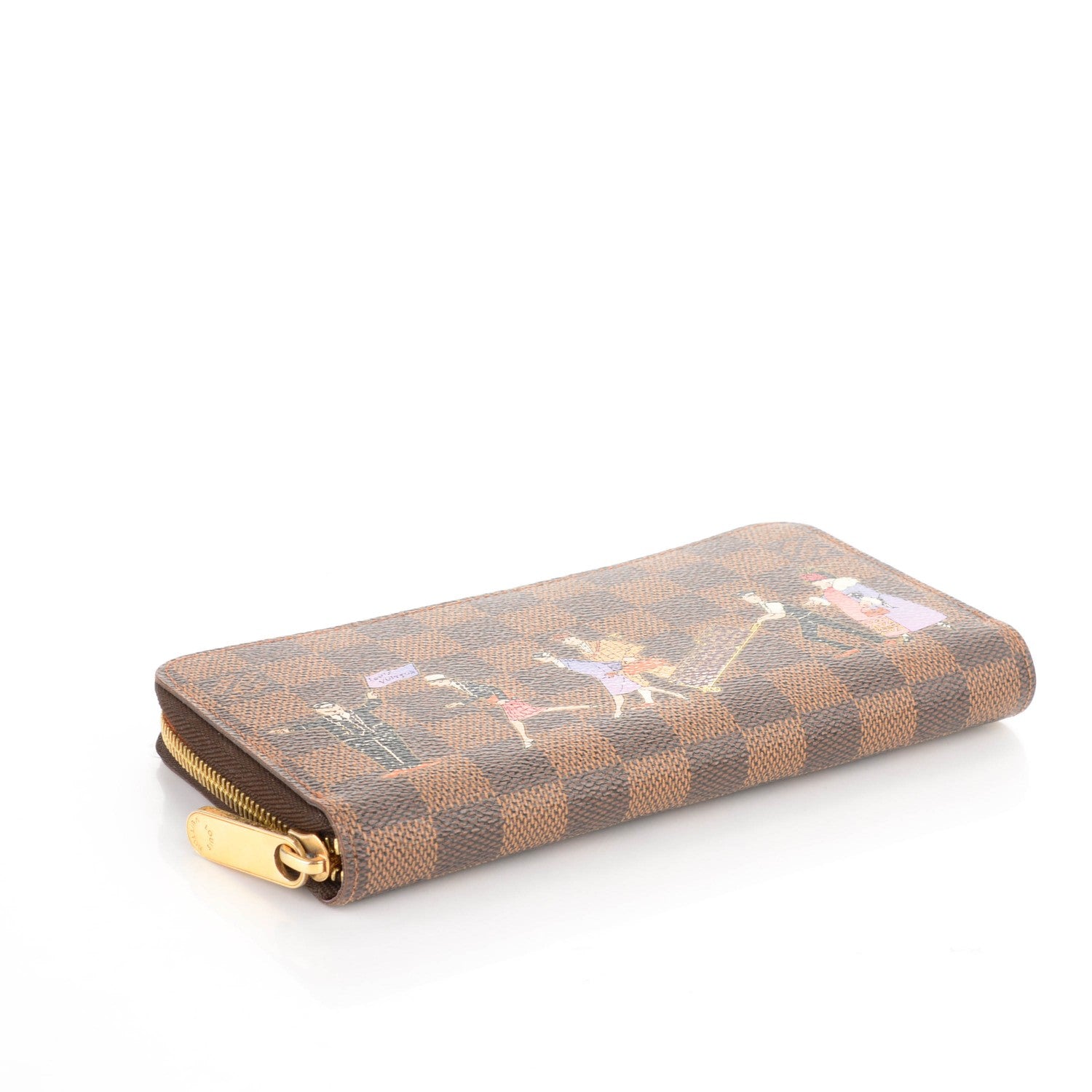 Louis Vuitton Damier Ebene Illustre Zippy Wallet Violet 4 of 8