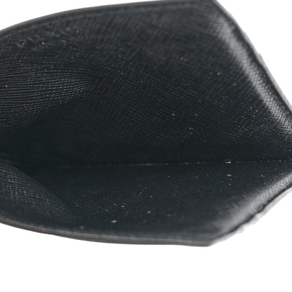 Prada Saffiano Card Holder Black Green 5 of 9