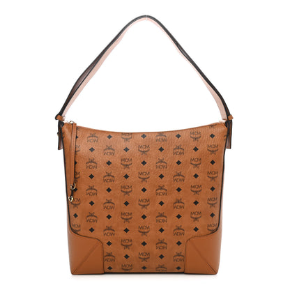 MCM Visetos Large Klara Hobo Cognac 1 of 8