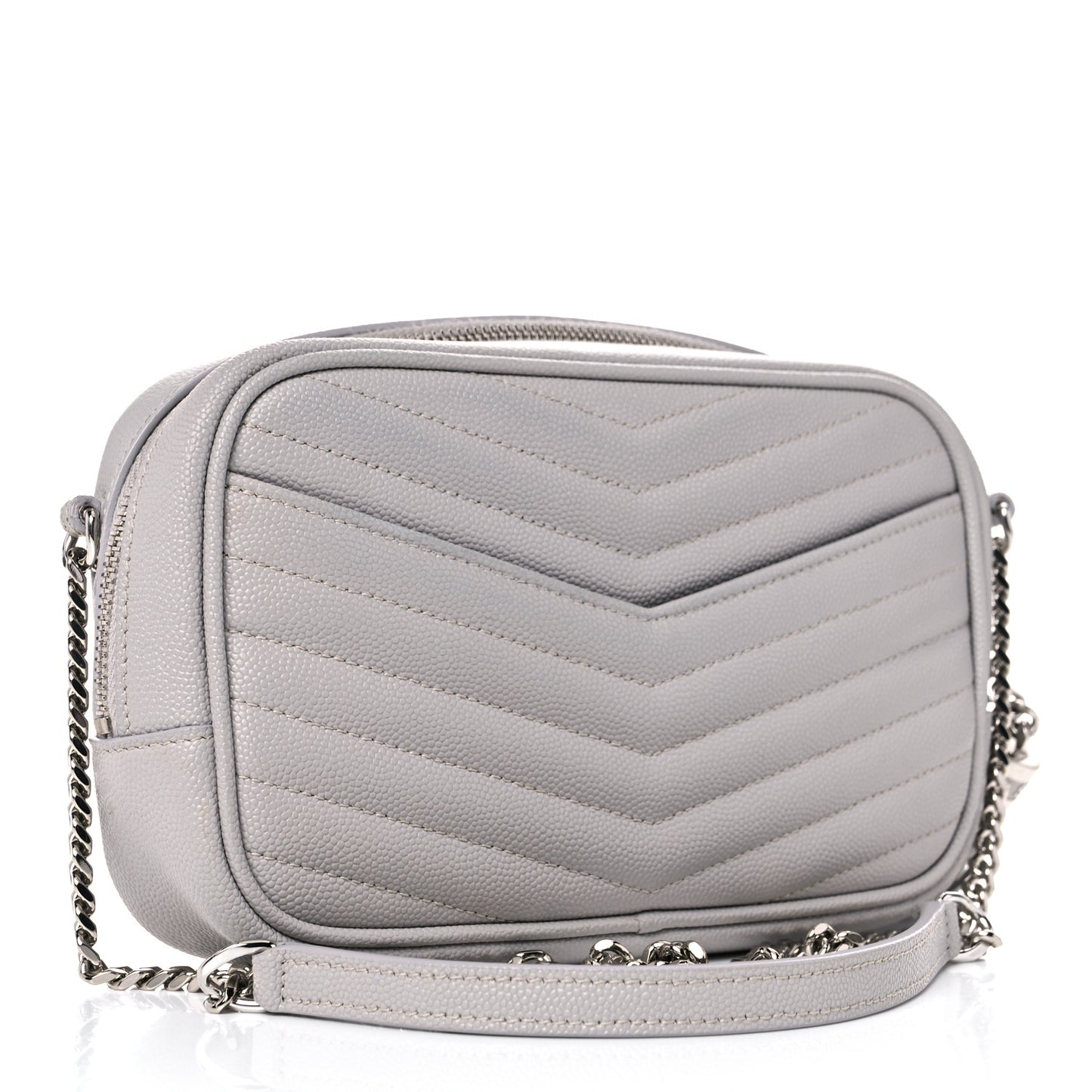 Grain De Poudre Matelasse Monogram Mini Lou Camera Bag Granite