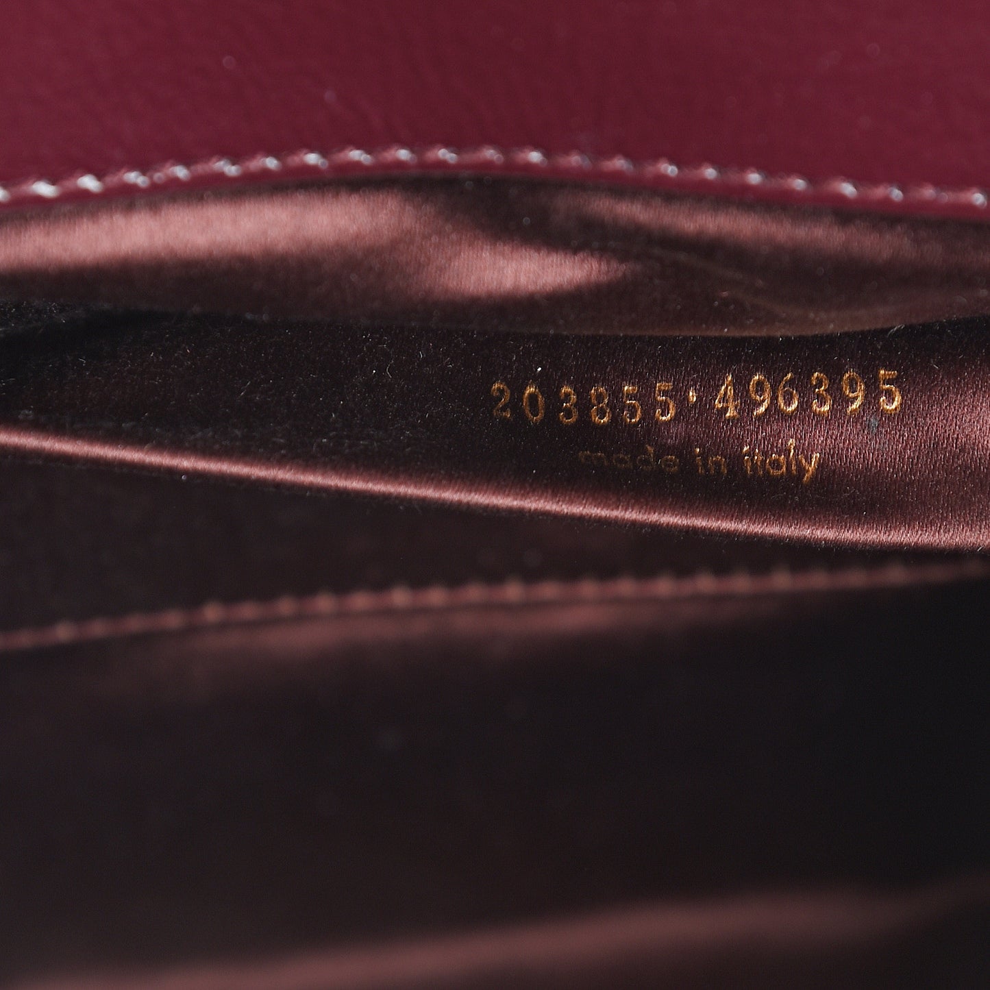 Textured Patent Monogram Large Belle De Jour Clutch Burgundy
