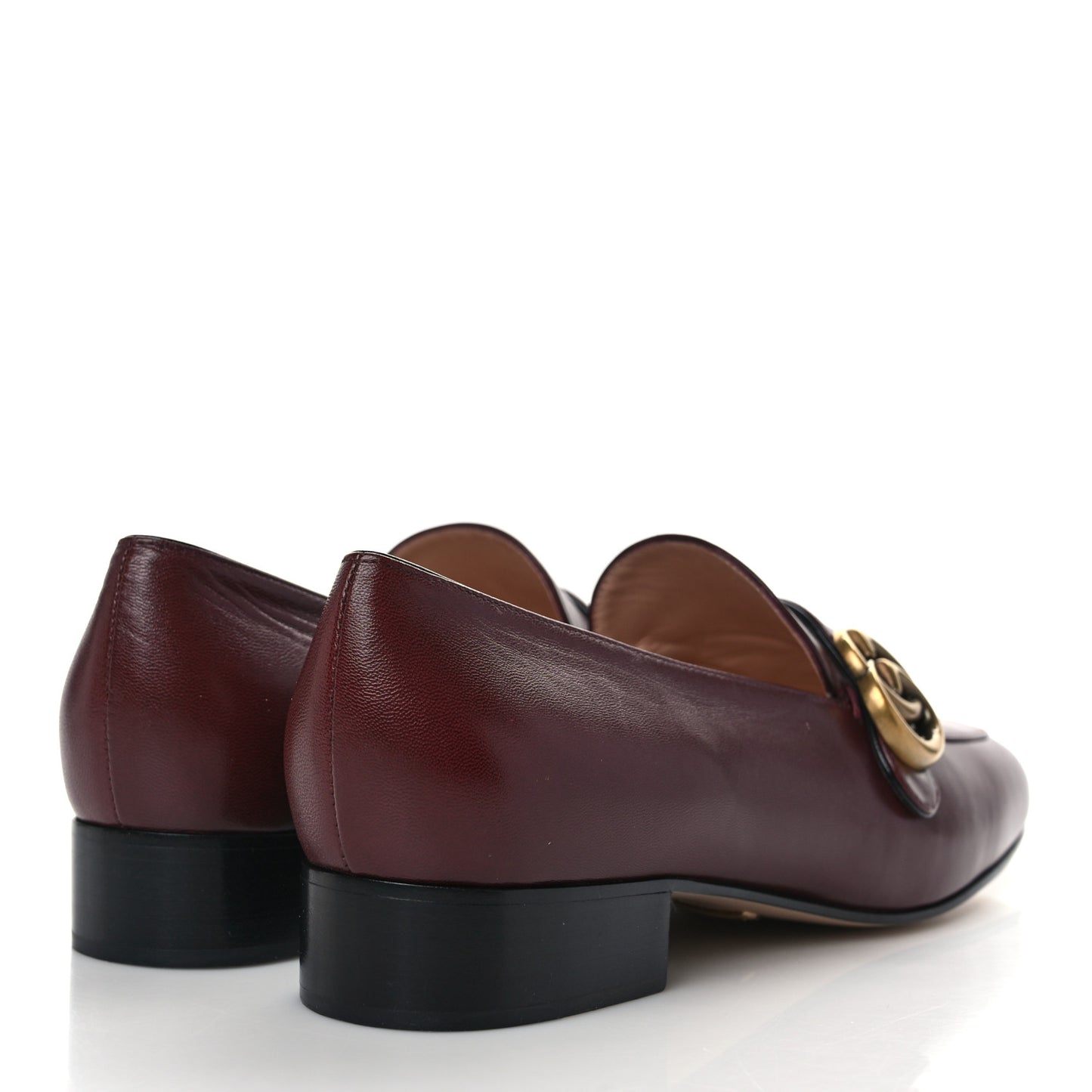 Malaga Kid Womens GG Marmont Loafers 39 Vintage Bordeaux