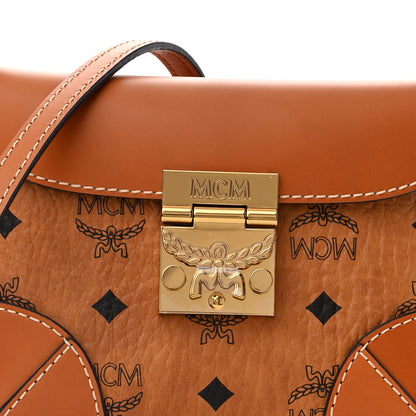 MCM Visetos Soft Berlin Convertible Belt Bag Cognac 7 of 9