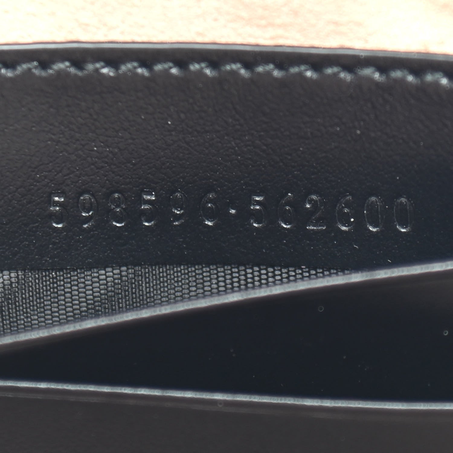 Gucci Calfskin Matelasse Mini GG Marmont Chain Crossbody Bag Black 7 of 9