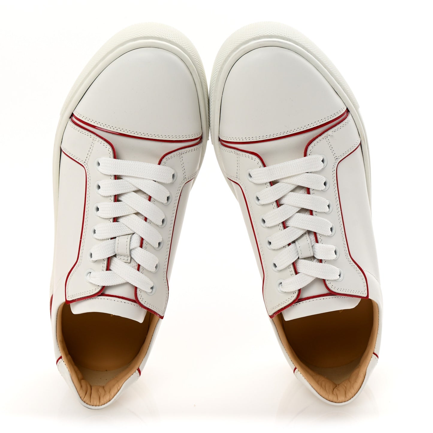 Calfskin Vierissima Flat Sneakers 40 White Red