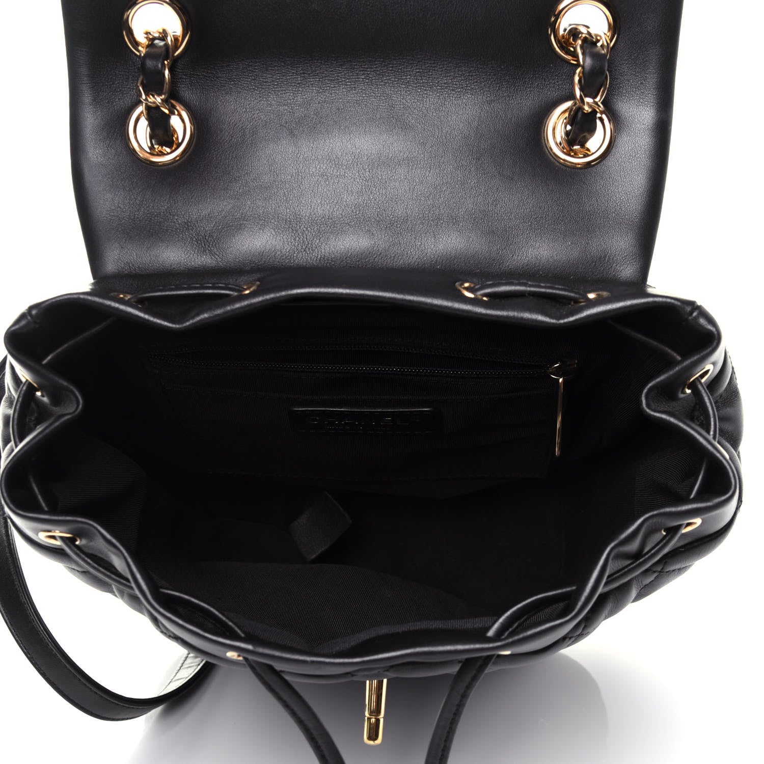 Chanel Lambskin Quilted Small Urban Spirit Backpack Black 4 of 10