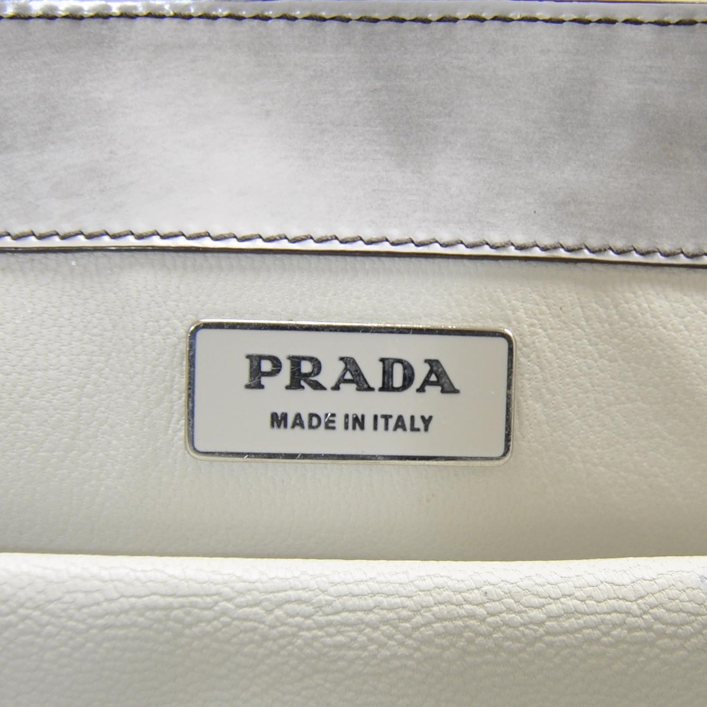 Leather Jacquard Logo Framed Handbag Grey