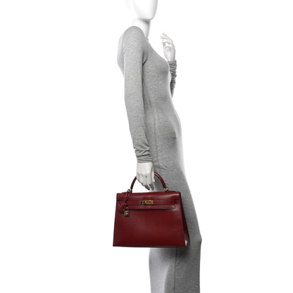 Hermes Box Kelly Sellier 32 Rouge H 2 of 14