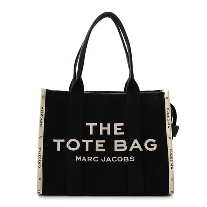 Marc Jacobs Jacquard Large The Traveler Tote Bag Black 1 of 12