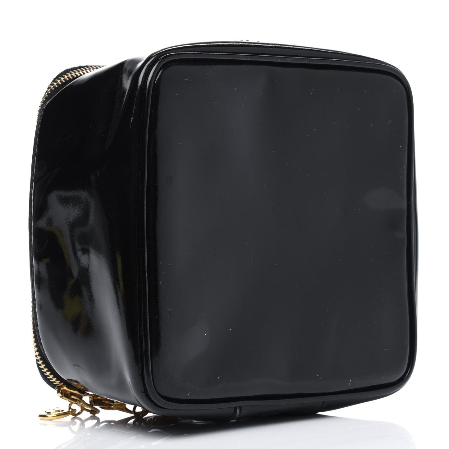 Patent Vanity Cosmetic Case Black