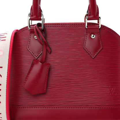 Louis Vuitton Epi Jacquard Alma BB Raspberry 7 of 9