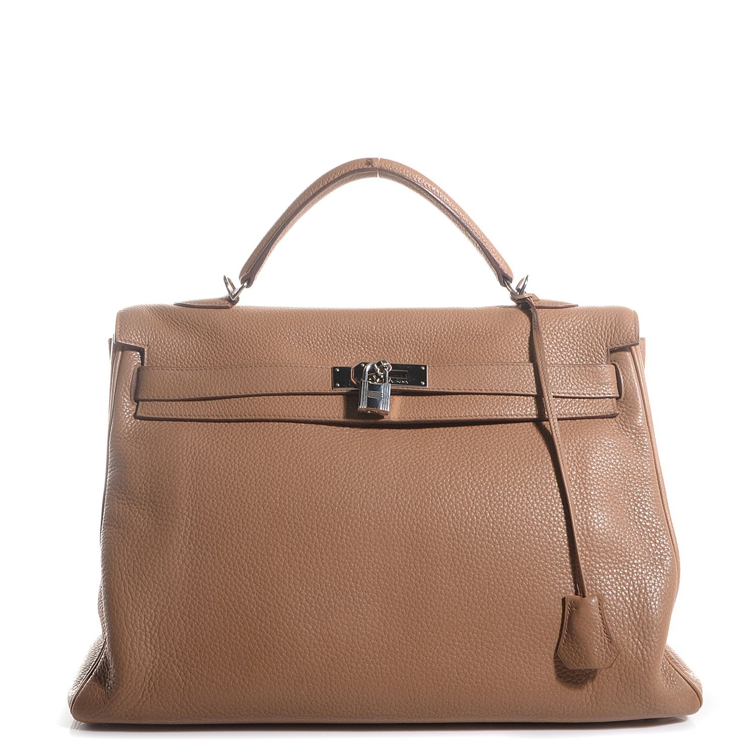 Hermes Taurillon Clemence Kelly Retourne 40 Tabac Camel 1 of 19