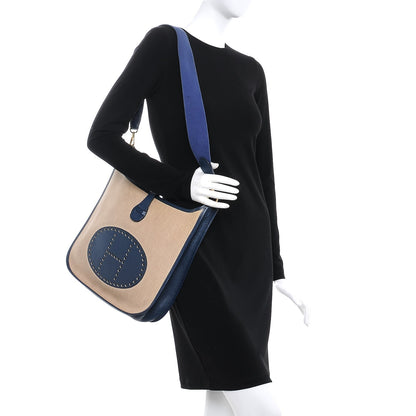 Hermes Toile Ardennes Evelyne GM Brighton Bleu 2 of 8