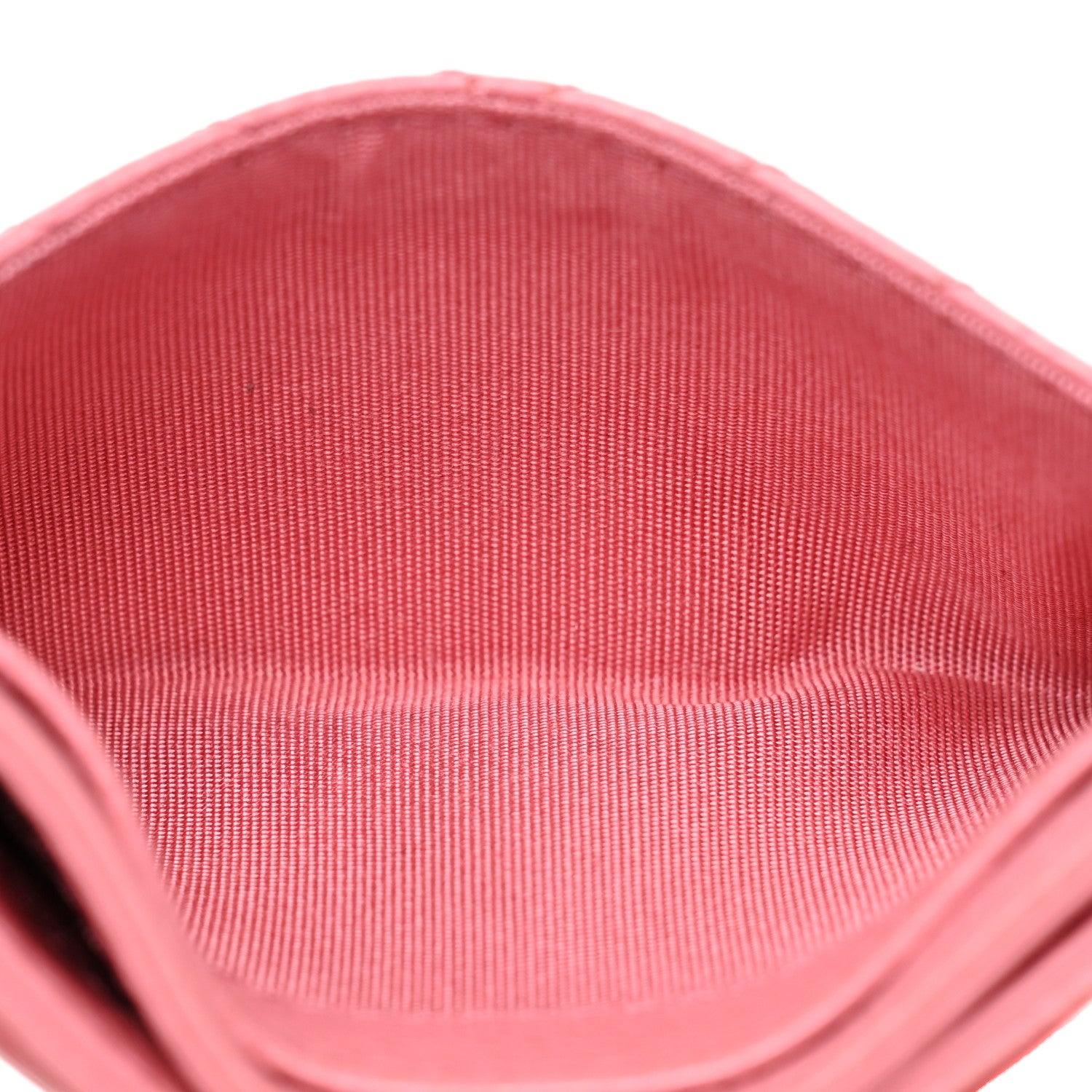 Chanel Caviar Chevron Quilted Boy Card Holder Pink 6 of 11