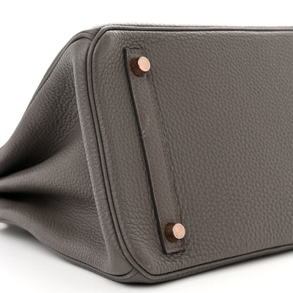 Hermes Togo Birkin 30 Etain 9 of 16