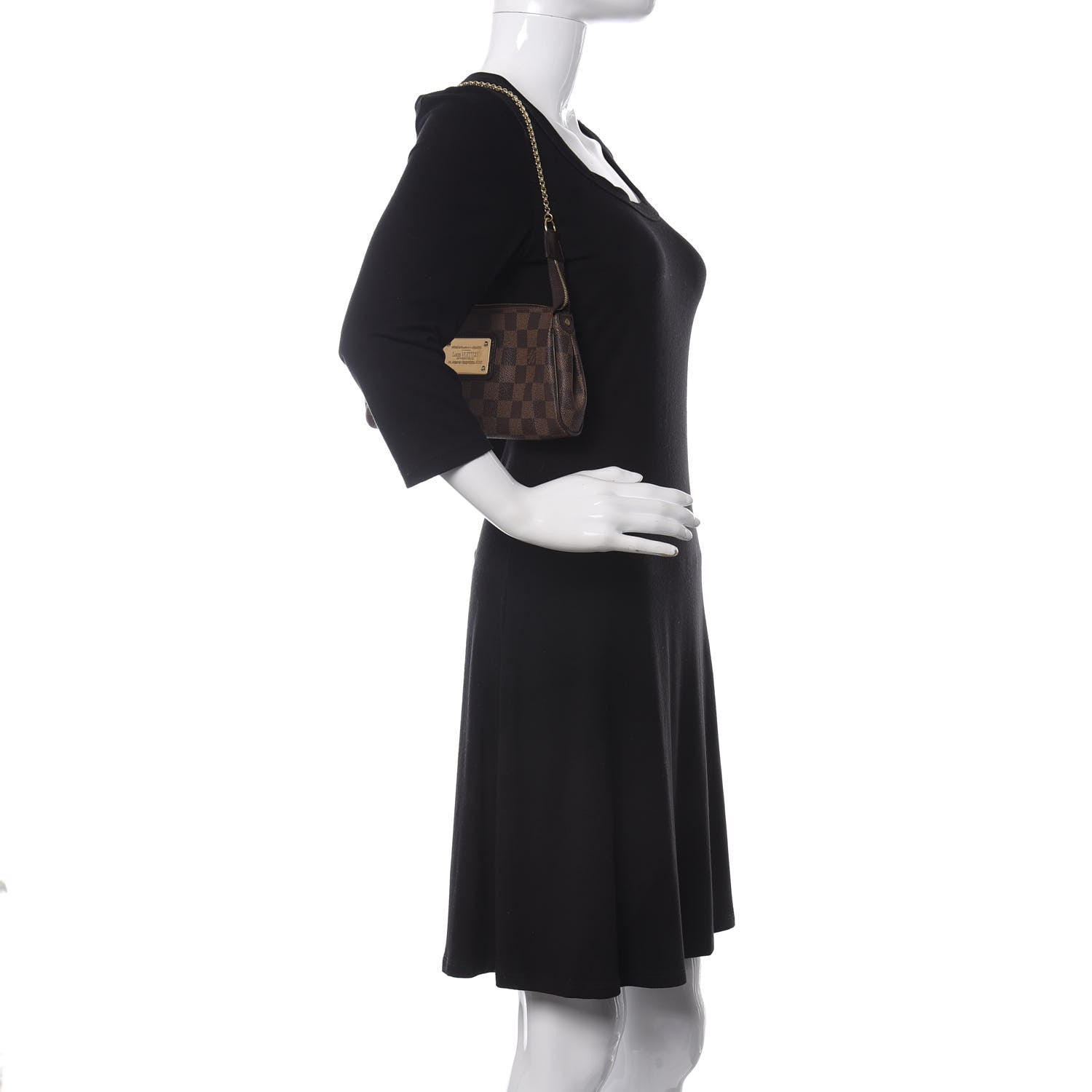 Louis Vuitton Damier Ebene Eva Clutch 2 of 15