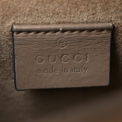 Gucci GG Supreme Monogram Suede Crystal Small Dionysus Shoulder Bag Beige Ebony Taupe 6 of 10