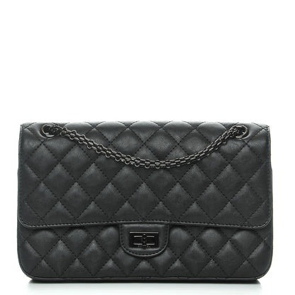 Chanel Crumpled Calfskin Quilted 2.55 Reissue 226 Flap So Black 1 of 7