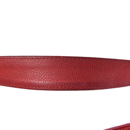 Chanel Caviar Quilted Grand Shopping Tote GST Red 13 of 19