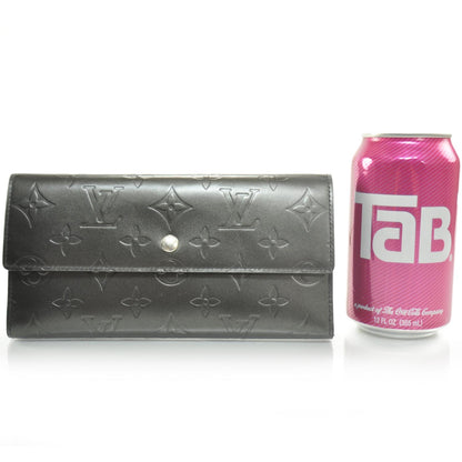 Louis Vuitton Mat Monogram Porte Tresor International Black 2 of 8