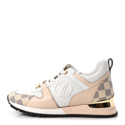 Louis Vuitton Calfskin Damier Azur Run Away Sneakers 39 White 1 of 10