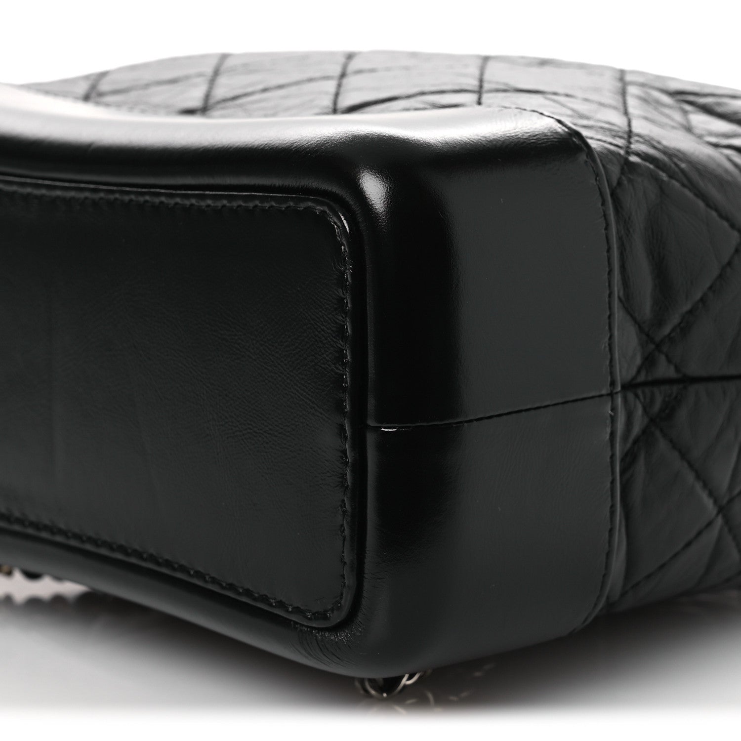 Chanel Aged Calfskin Quilted Small Gabrielle Backpack Black 9 of 9