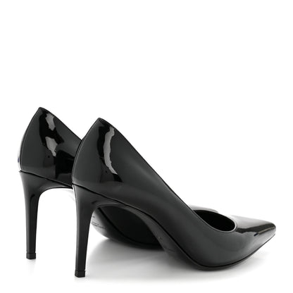 Saint Laurent Patent Classic Paris 105 Escarpin Pumps 36 Black 5 of 11