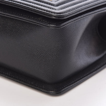 Chanel Caviar Quilted Medium Boy Flap Black 9 of 10