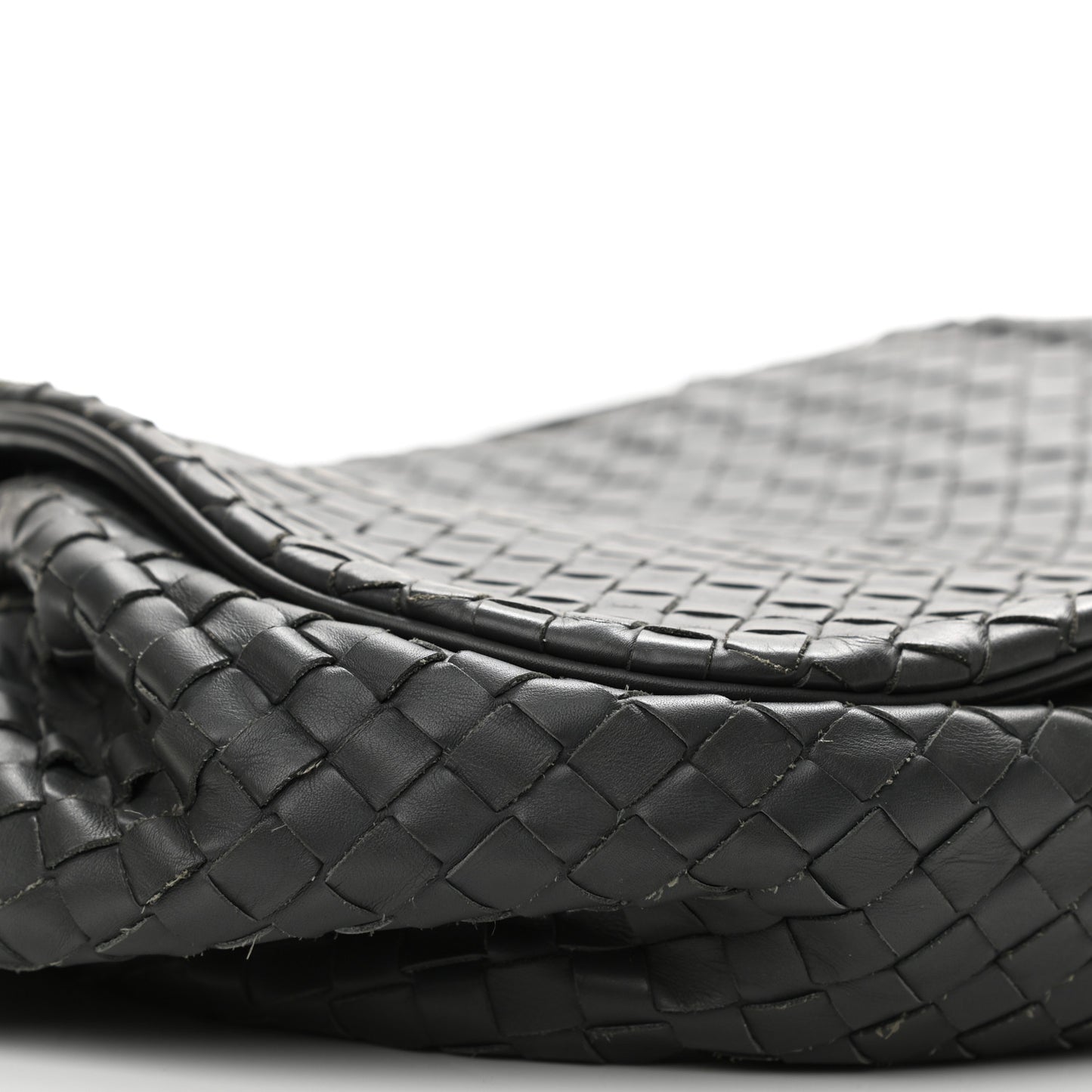 Nappa Intrecciato Message Bag Grey