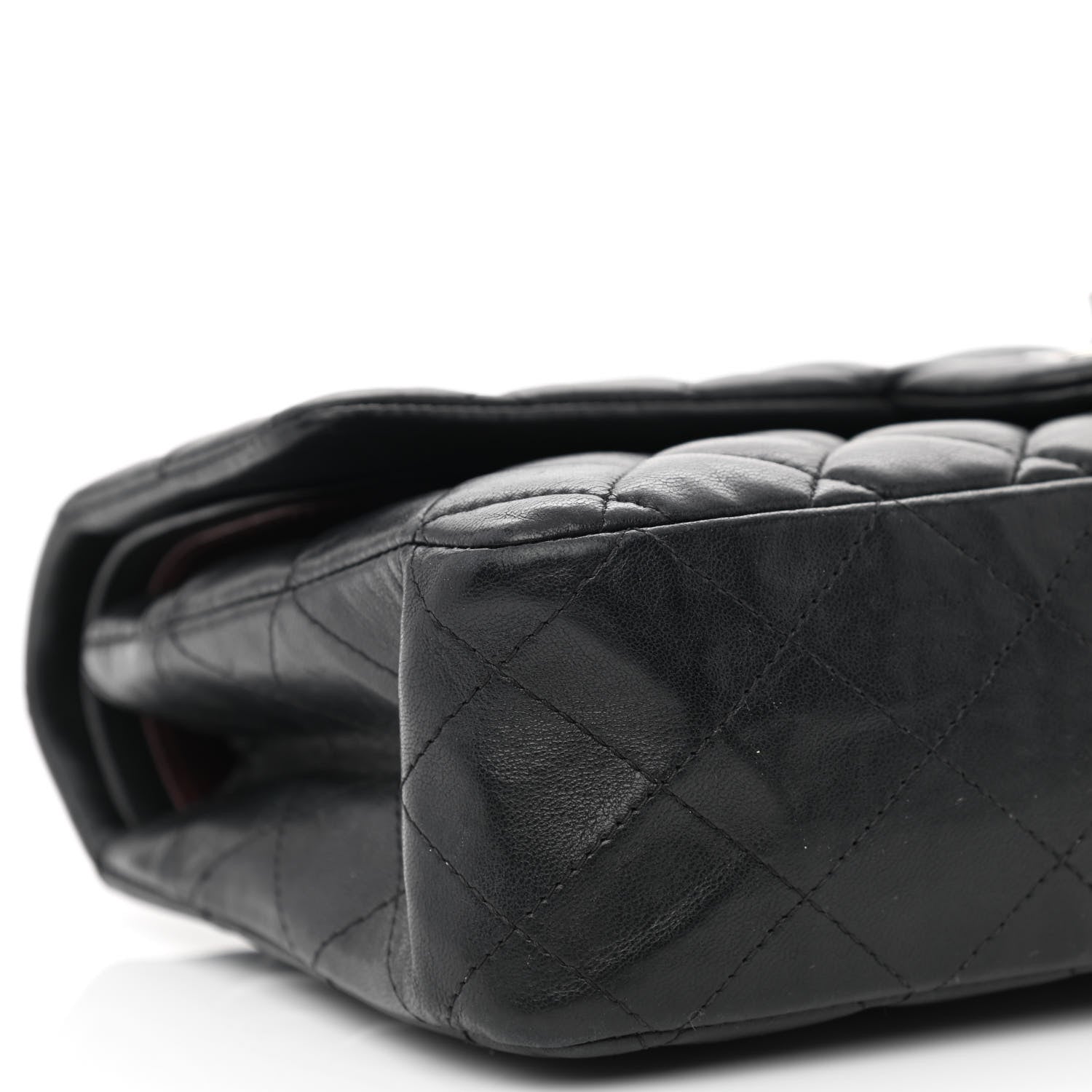 Chanel Lambskin Quilted Medium Double Flap Black 9 of 12