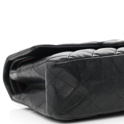 Chanel Lambskin Quilted Medium Double Flap Black 9 of 12