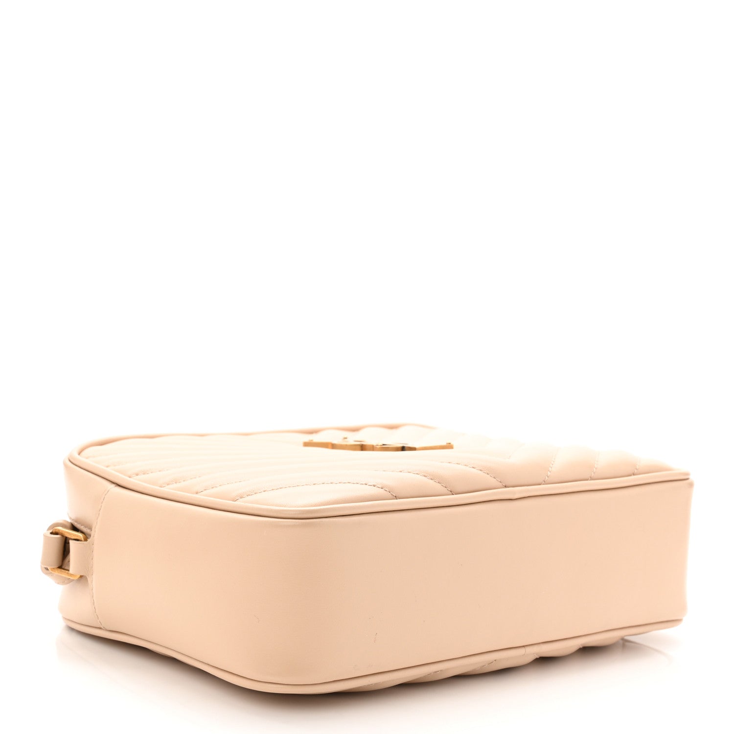 Saint Laurent Calfskin Matelasse Monogram Lou Camera Bag Dark Beige 4 of 10