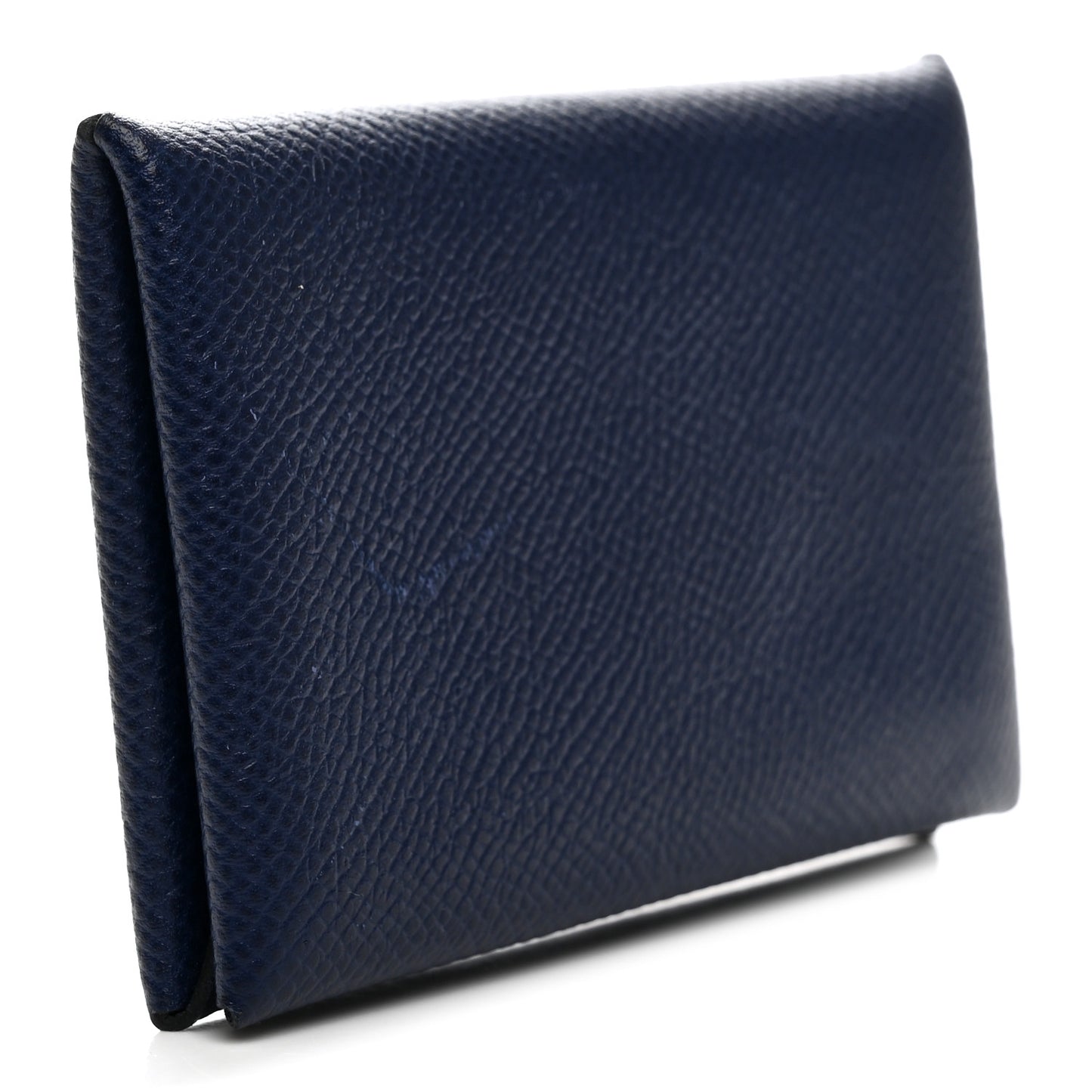 Epsom Calvi Card Case Bleu Saphir