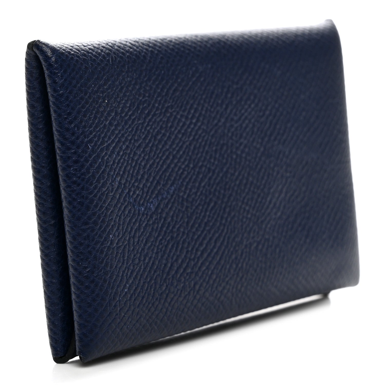 Hermes Epsom Calvi Card Case Bleu Saphir 3 of 8