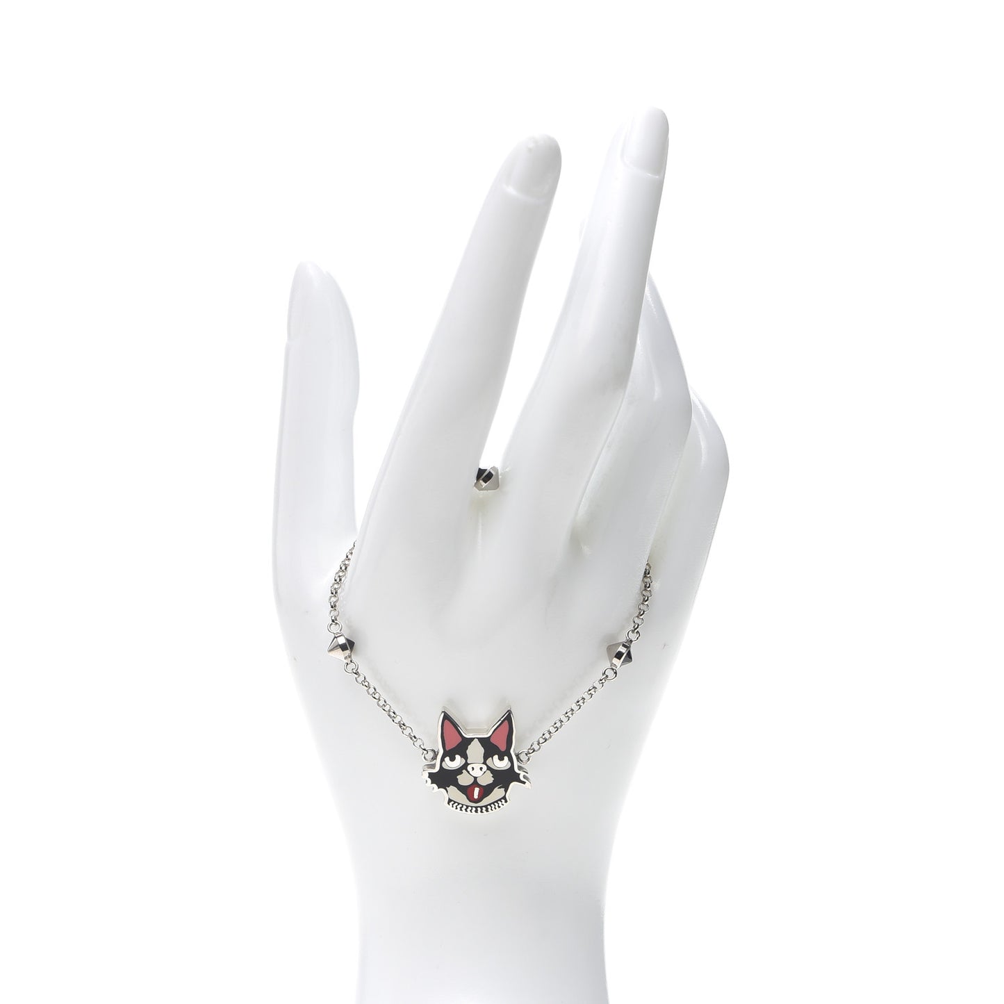 Sterling Silver Black Spinel Enamel Bosco Bracelet
