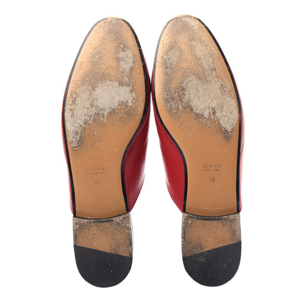 Gucci Malaga Kid Womens Princetown Slippers 40 Hibiscus Red 6 of 11