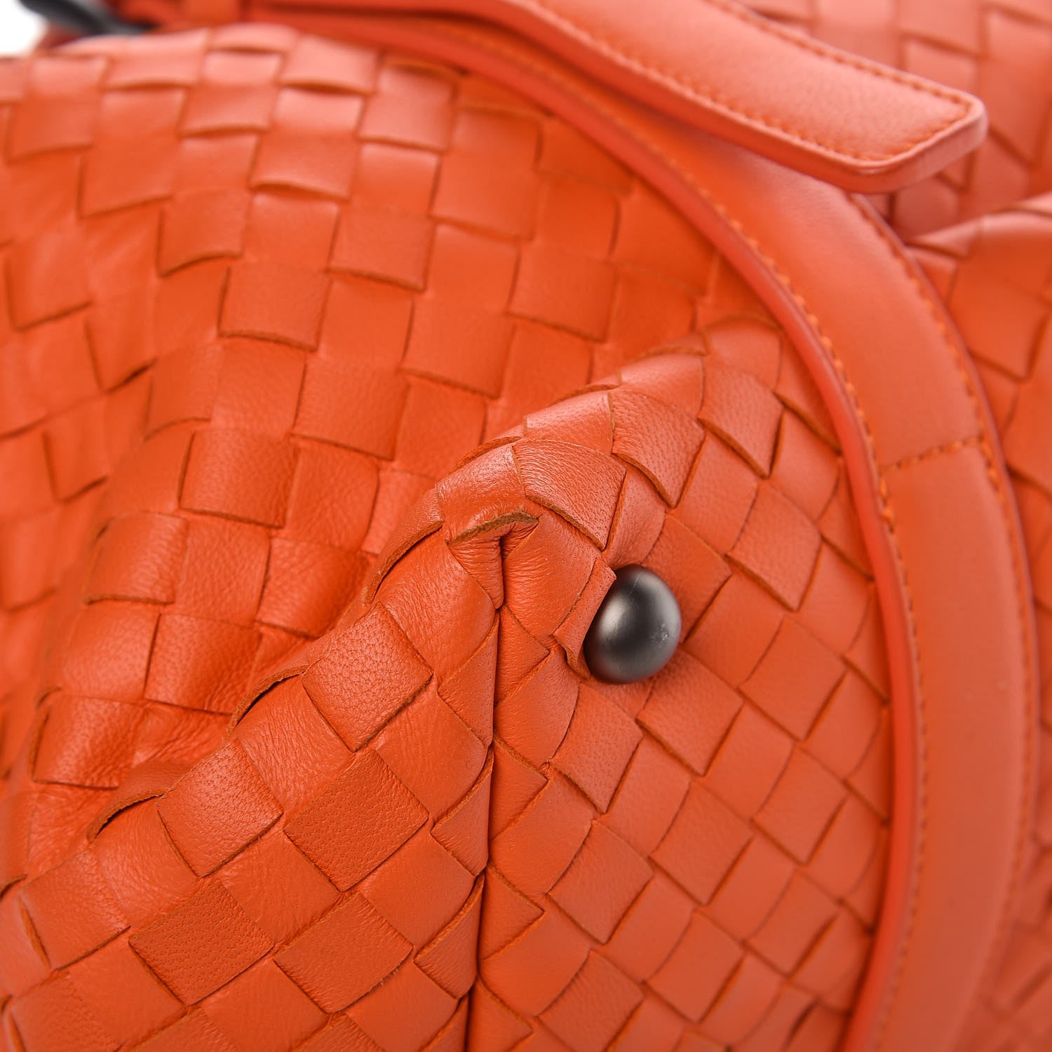 Bottega Veneta Nappa Intrecciato Montaigne Satchel Tangerine 11 of 12