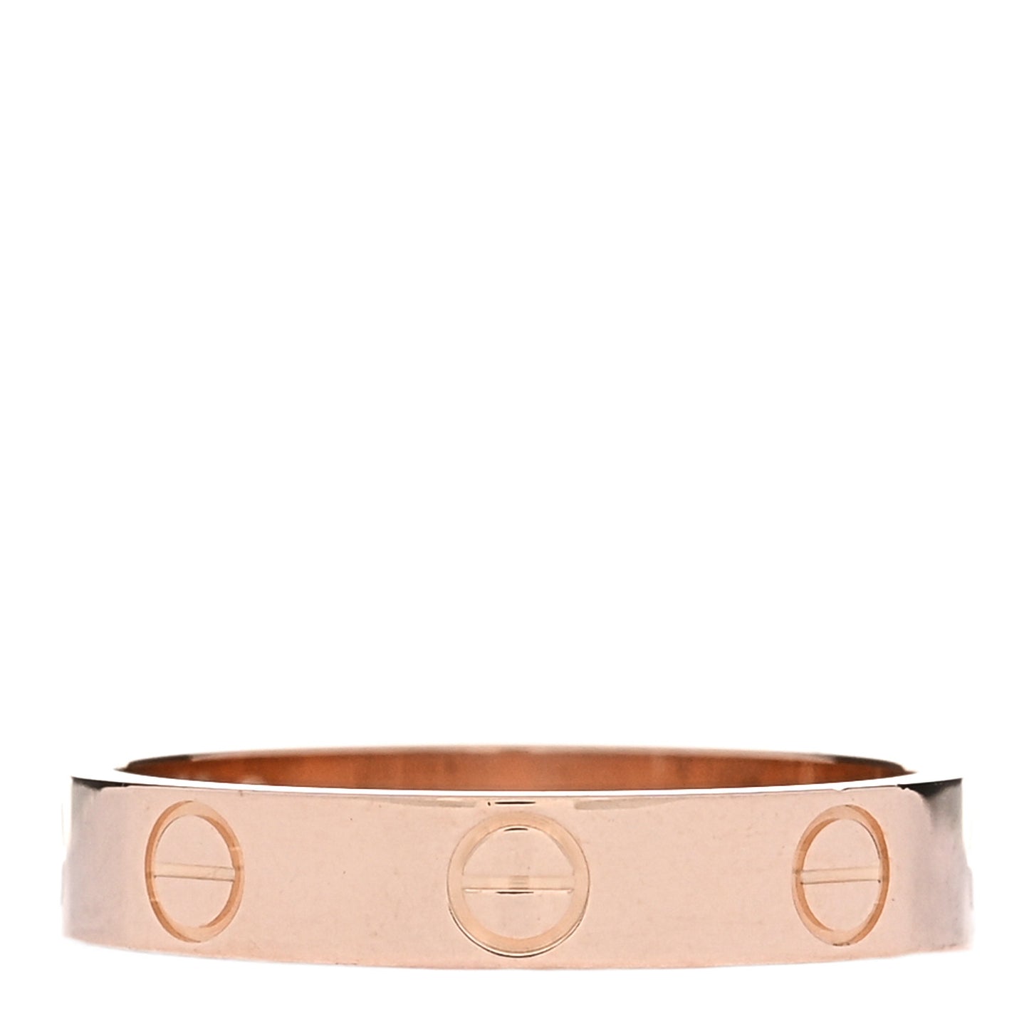 18K Pink Gold 3.5mm LOVE Wedding Band Ring 52 6