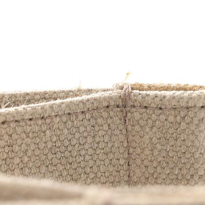 Saint Laurent Linen Calfskin Small Rive Gauche Tote Brown 12 of 13