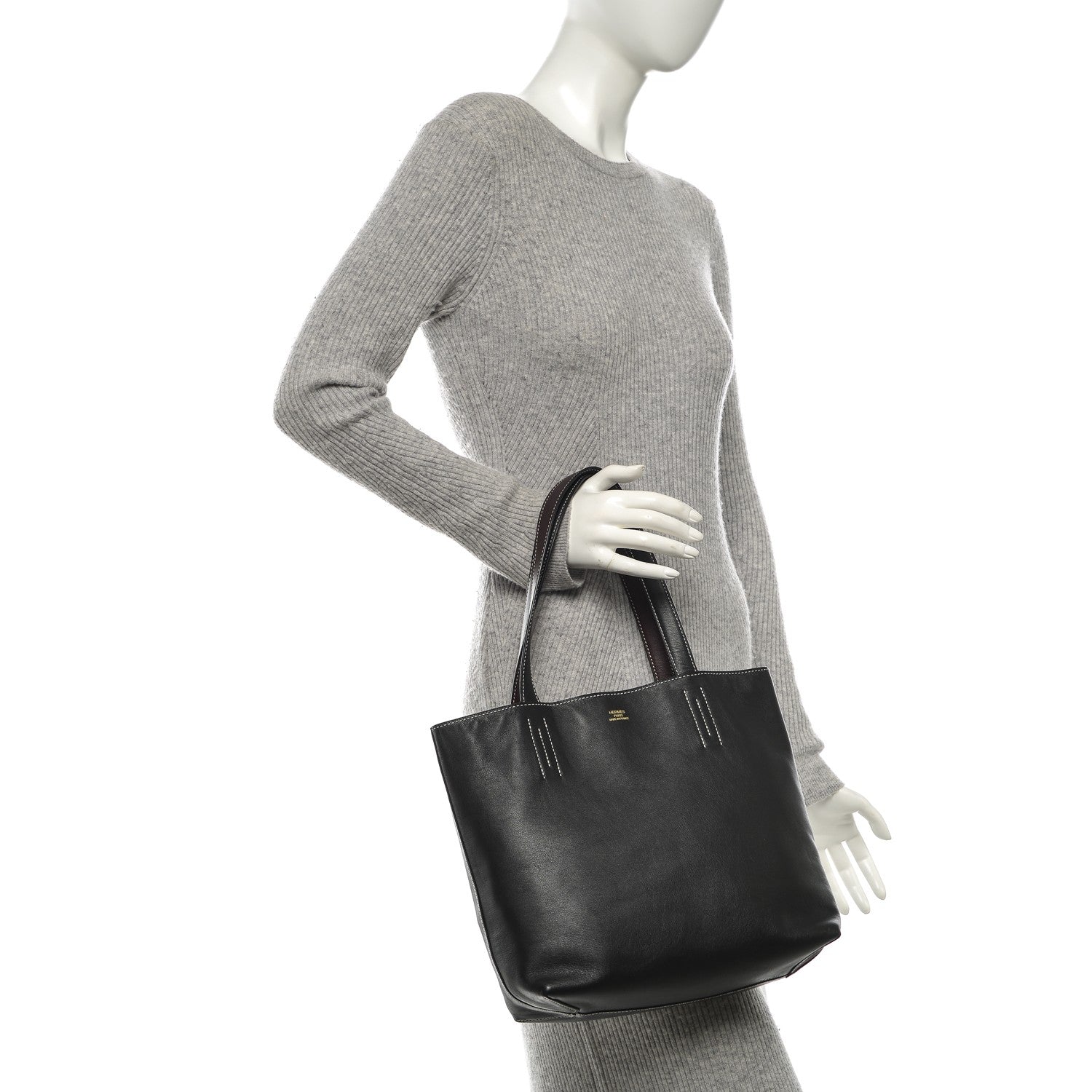 Hermes Sikkim Double Sens 30 Reversible Tote Black 2 of 7