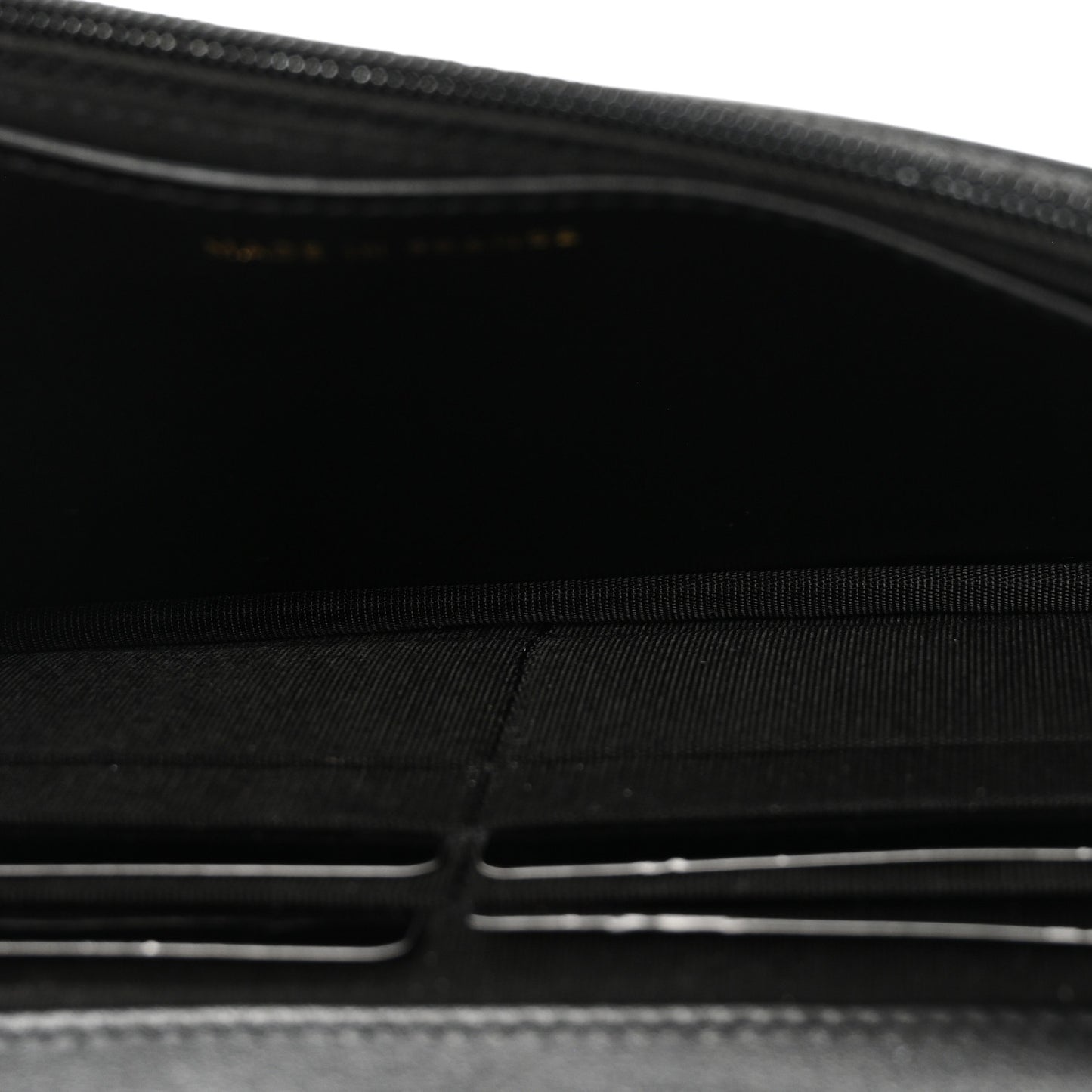 Caviar Quilted Boy Wallet On Chain WOC Black