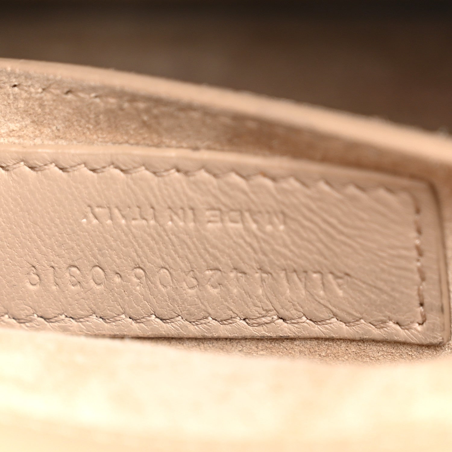 Saint Laurent Calfskin Medium Monogram Sunset Dark Beige 6 of 13