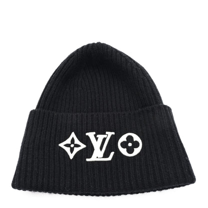 Louis Vuitton Wool LV Headline Beanie Hat Black 1 of 5