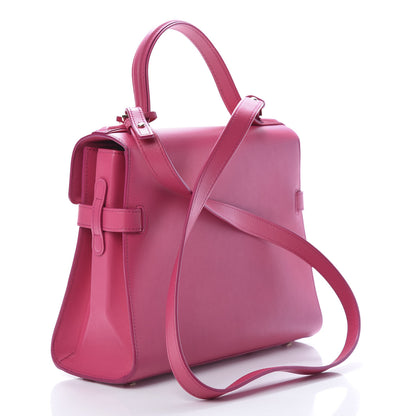 Delvaux Calfskin MM Tempete Satchel Fuchsia 3 of 13