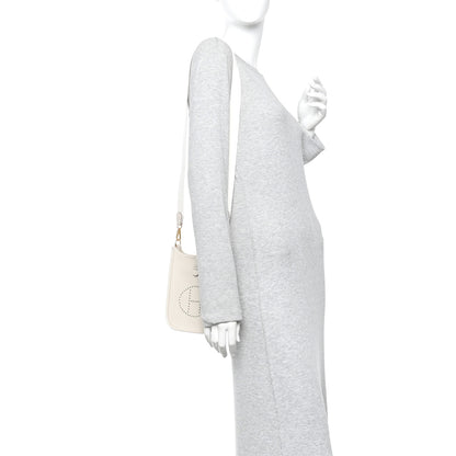 Hermes Taurillon Clemence Amazone Evelyne TPM Craie White 2 of 11