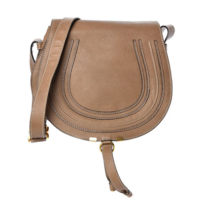 Chloe Calfskin Medium Marcie Round Crossbody Bag Nut 1 of 10