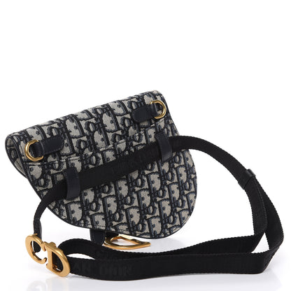 Christian Dior Oblique Saddle Belt Bag Blue 3 of 7